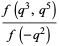 (f(q^3,q^5))/(f(-q^2))