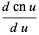 (dcnu)/(du)