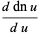 (ddnu)/(du)