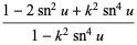 (1-2sn^2u+k^2sn^4u)/(1-k^2sn^4u)