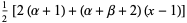 1/2[2(alpha+1)+(alpha+beta+2)(x-1)]