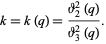  k=k(q)=(theta_2^2(q))/(theta_3^2(q)). 