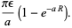 (piepsilon)/a(1-e^(-aR)).