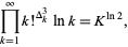  product_(k=1)^inftyk!^(Delta_k^3)lnk=K^(ln2), 