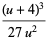 ((u+4)^3)/(27u^2)