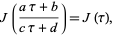  J((atau+b)/(ctau+d))=J(tau), 