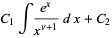 C_1int(e^x)/(x^(nu+1))dx+C_2