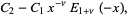 C_2-C_1x^(-nu)E_(1+nu)(-x),