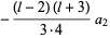 -((l-2)(l+3))/(3·4)a_2