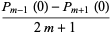 (P_(m-1)(0)-P_(m+1)(0))/(2m+1)