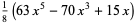 1/8(63x^5-70x^3+15x)