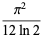 (pi^2)/(12ln2)