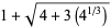 1+sqrt(4+3(4^(1/3)))