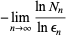 -lim_(n->infty)(lnN_n)/(lnepsilon_n)