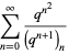 sum_(n=0)^(infty)(q^(n^2))/((q^(n+1))_n)