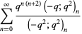 sum_(n=0)^(infty)(q^(n(n+2))(-q;q^2)_n)/((-q^2;q^2)_n)