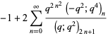 -1+2sum_(n=0)^(infty)(q^(2n^2)(-q^2;q^4)_n)/((q;q^2)_(2n+1))