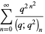 sum_(n=0)^(infty)(q^(2n^2))/((q;q^2)_n)