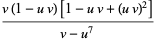 (v(1-uv)[1-uv+(uv)^2])/(v-u^7)