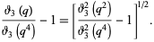  (theta_3(q))/(theta_3(q^4))-1=[(theta_3^2(q^2))/(theta_3^2(q^4))-1]^(1/2). 