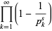 product_ (K = 1) ^ (کلیت) (1-1 / (p_k ^))