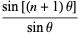 (sin[(n+1)theta])/(sintheta)