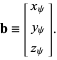  b=[x_psi; y_psi; z_psi]. 