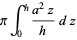 piint_0^h(a^2z)/hdz