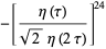 -[(eta(tau))/(sqrt(2)eta(2tau))]^(24)