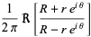 1/(2pi)R[(R+re^(itheta))/(R-re^(itheta))]