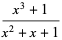 (x^3+1)/(x^2+x+1)