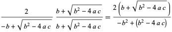 Quadratic Equation -- From Wolfram MathWorld