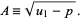  A=sqrt(u_1-p). 