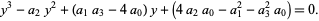  y^3-a_2y^2+(a_1a_3-4a_0)y+(4a_2a_0-a_1^2-a_3^2a_0)=0. 