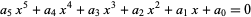  a_5x^5+a_4x^4+a_3x^3+a_2x^2+a_1x+a_0=0 