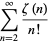 sum_(n=2)^(infty)(zeta(n))/(n!)