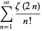 sum_(n=1)^(infty)(zeta(2n))/(n!)