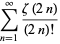 sum_(n=1)^(infty)(zeta(2n))/((2n)!)