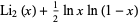 Li_2(x)+1/2lnxln(1-x)