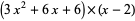 (3x^2+6x+6)×(x-2)