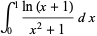 int_0^1(ln(x+1))/(x^2+1)dx