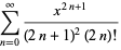 sum_(n=0)^(infty)(x^(2n+1))/((2n+1)^2(2n)!)