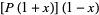 [P(1+x)](1-x)