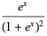 (e^x)/((1+e^x)^2)