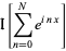 I[sum_(n=0)^(N)e^(inx)]