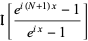 I[(e^(i(N+1)x)-1)/(e^(ix)-1)]