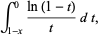 int_(1-x)^0(ln(1-t))/tdt,