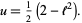  u=1/2(2-l^2). 