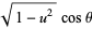 sqrt(1-u^2)costheta