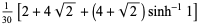 1/(1440)[204+36sqrt(3)+81ln3+2(9+8sqrt(3))ln(2+sqrt(3))]